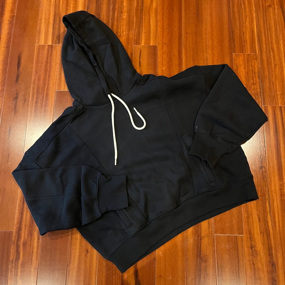 Aerie OFFLINE Hoodie‎ Sweatshirt Black Long Sleeve Active Athletic New NWT Large